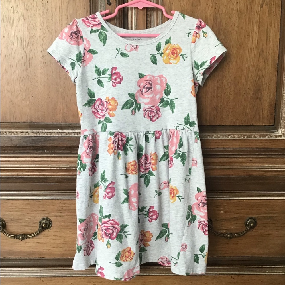 🎉HP🎉Gray Floral Dress